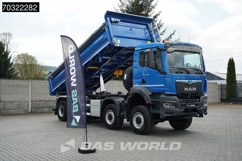 MAN TGS 41.480 8X6 NEW! 8x6 2-way KH-Kipper Steel suspension Big-Axle Euro 6