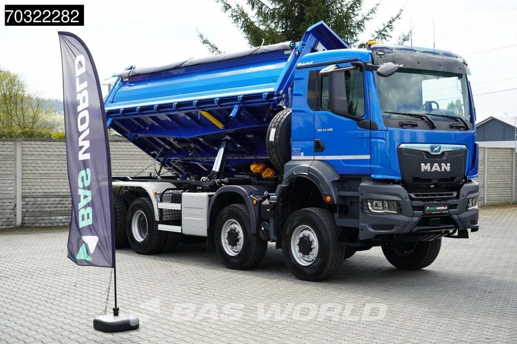 MAN TGS 41.480 8X6 NEW! 8x6 2-way KH-Kipper Steel suspension Big-Axle Euro 6