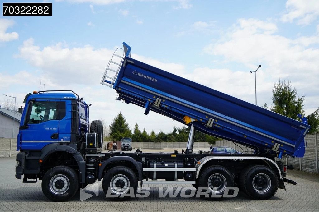 MAN TGS 41.480 8X6 NEW! 8x6 2-way KH-Kipper Steel suspension Big-Axle Euro 6
