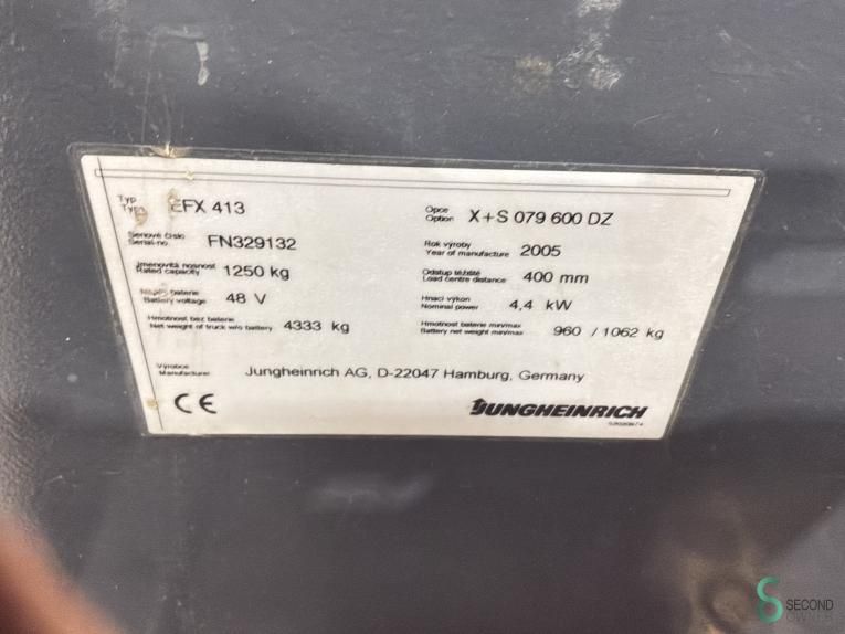 Orderpickers Electric Jungheinrich EFX 413 2005