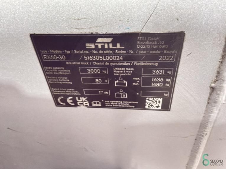 Heftrucks Elektrisch Still RX60-30 2022