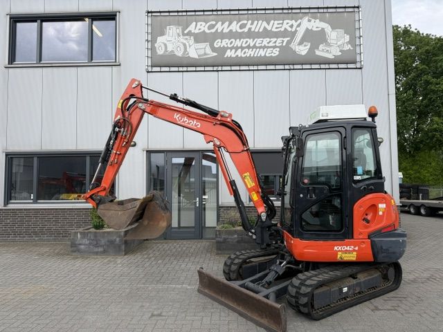 Kubota Kx042-4 3000u 4.2T Minigraver Midikraan SLP/SRT A/C Ovdr