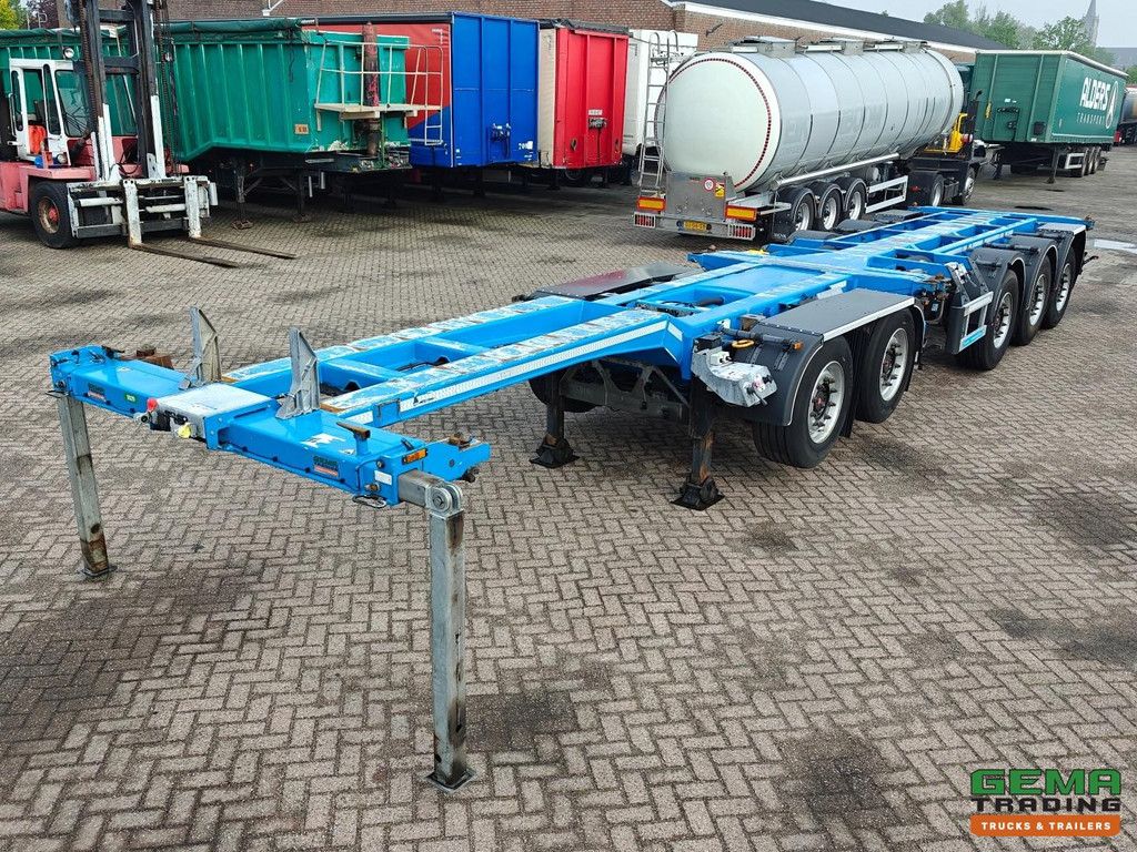 D-Tec COMBITRAILER S-LINE CT-521-S S-Line CT-F + S-Line CT-R - SAF Assen Schijf - 3x StuurAssen - 3x LiftAssen - Belgische Registratie - BREAKER