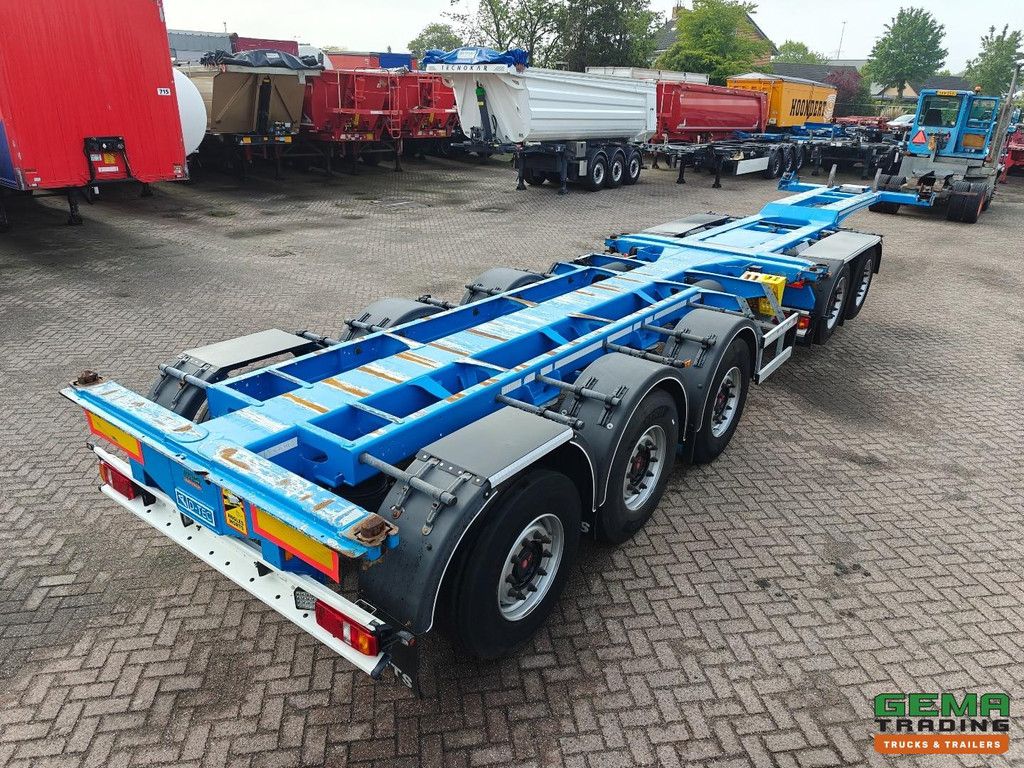 D-Tec COMBITRAILER S-LINE CT-521-S S-Line CT-F + S-Line CT-R - SAF Assen Schijf - 3x StuurAssen - 3x LiftAssen - Belgische Registratie - BREAKER