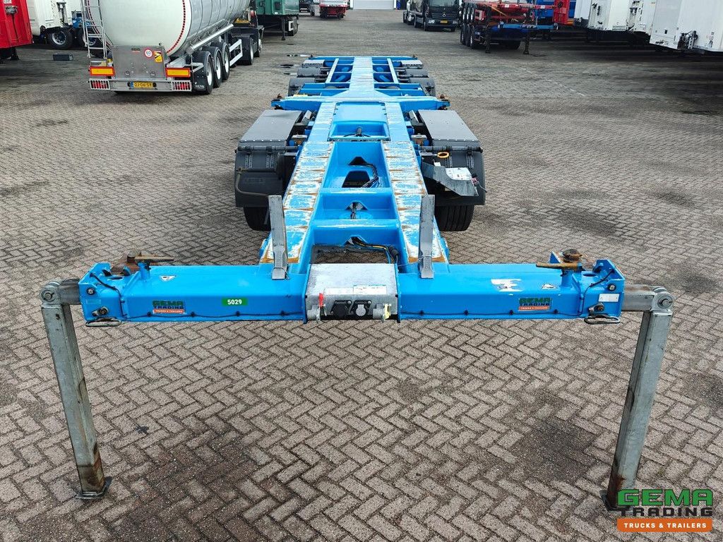 D-Tec COMBITRAILER S-LINE CT-521-S S-Line CT-F + S-Line CT-R - SAF Assen Schijf - 3x StuurAssen - 3x LiftAssen - Belgische Registratie - BREAKER
