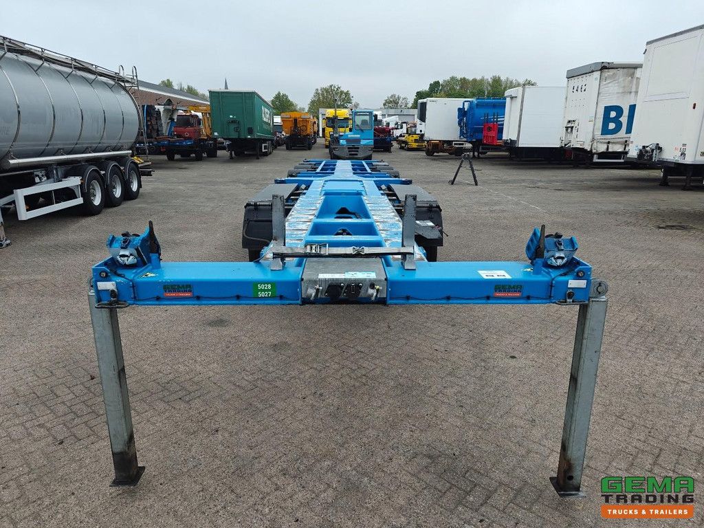 D-Tec Combitrailer S-Line CT-5 S-Line CT-F + S-Line CT-R - SAF Assen Schijf - 3x StuurAssen - 3x LiftAssen - Belgische Registratie - BREAKER