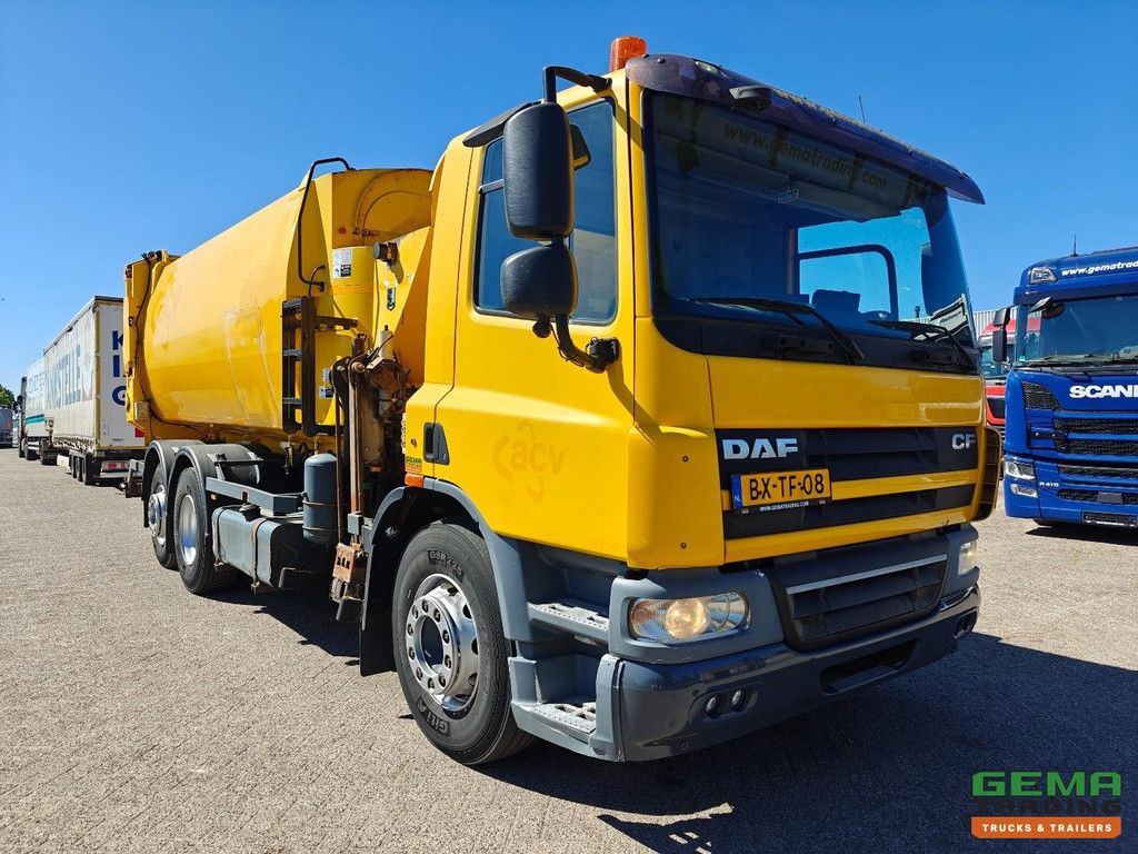 DAF FAN CF75 6x2 Tageskabine Euro5 EEV - Haller Seitenlader-Müllwagen 22 m³ - MacDonald RotaGrab