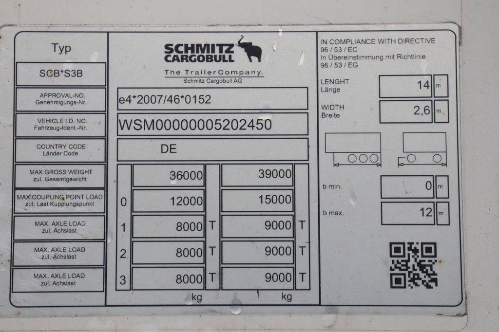 Reefer Semitrailer Schmitz Cargobull Auflieger Tiefkühler Standard 2018