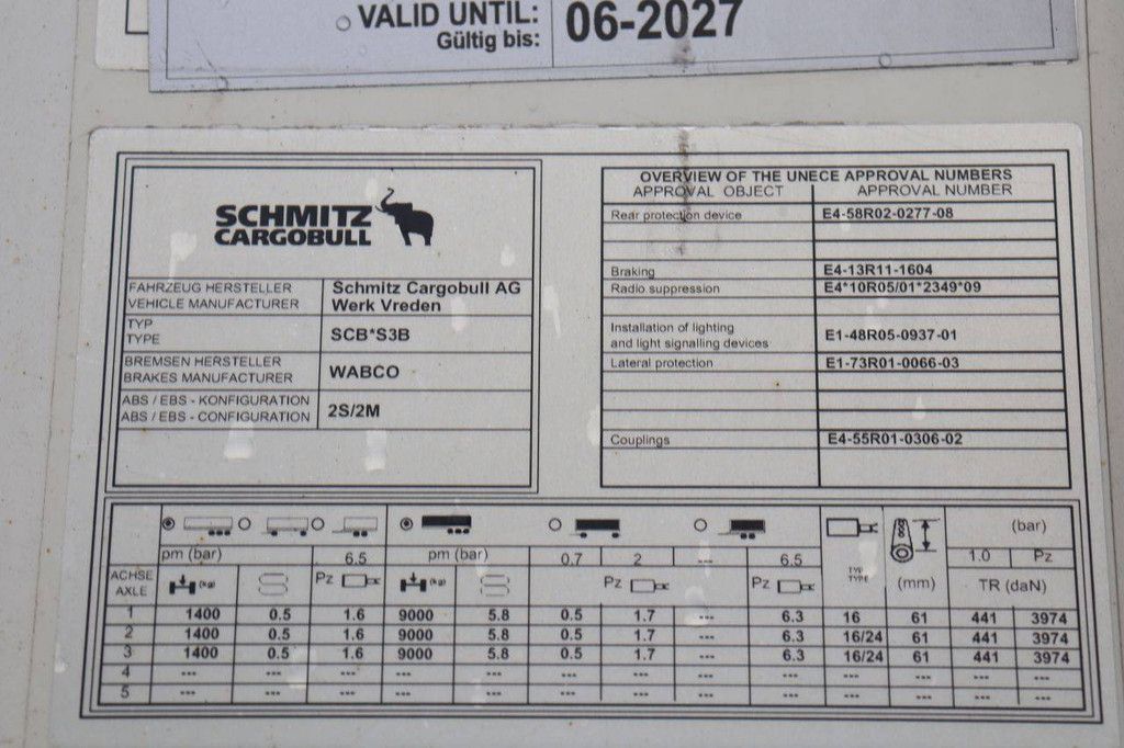 Reefer Semitrailer Schmitz Cargobull Auflieger Tiefkühler Standard 2018