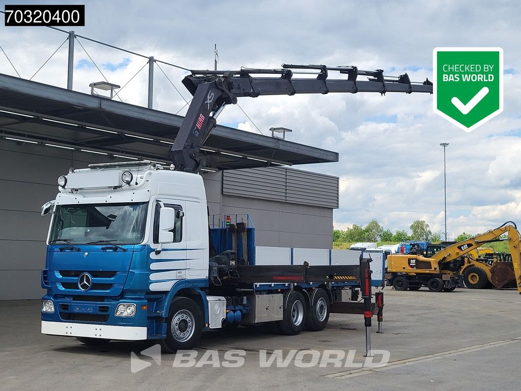 Mercedes Actros Actros 2548 6X2 HIAB 477E Kran Crane 8+1 extensions Lift-axle Retarder Euro 4
