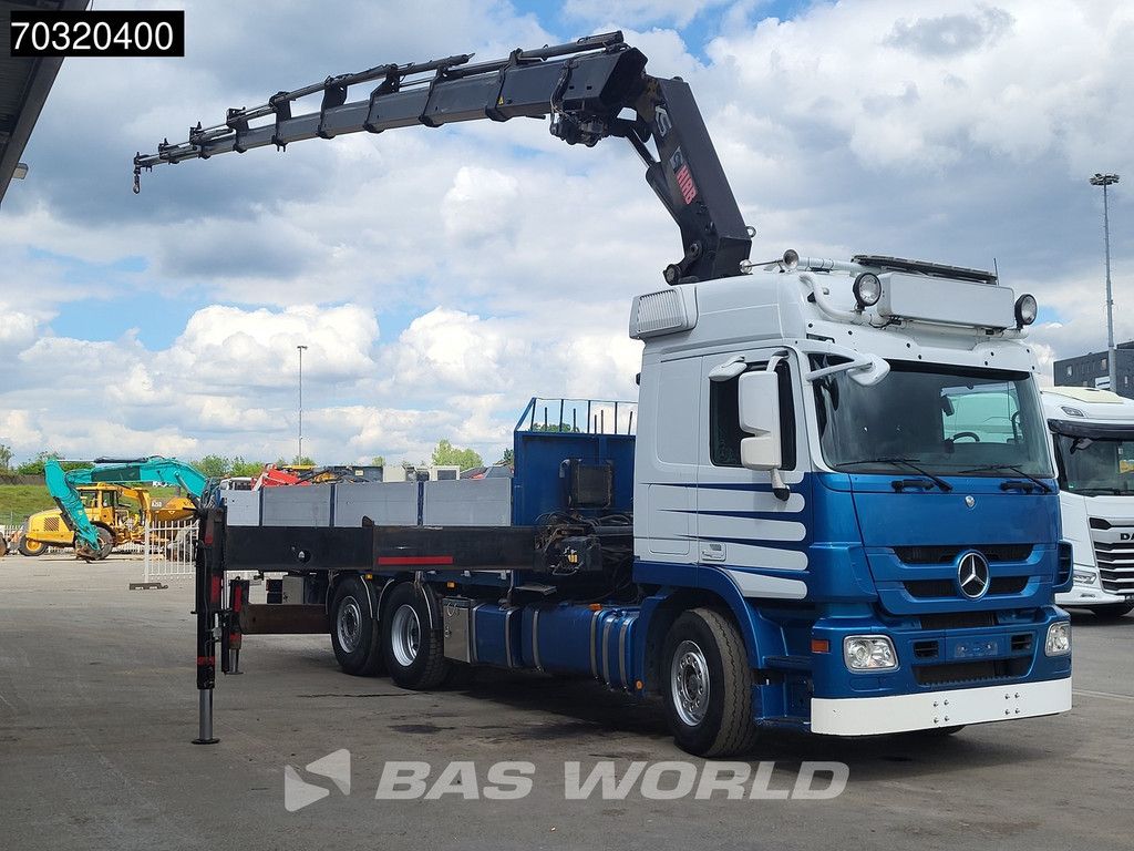 Mercedes Actros Actros 2548 6X2 HIAB 477E Kran Crane 8+1 extensions Lift-axle Retarder Euro 4
