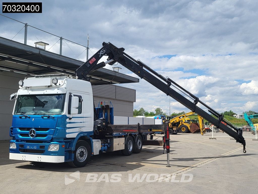 Mercedes Actros Actros 2548 6X2 HIAB 477E Kran Crane 8+1 extensions Lift-axle Retarder Euro 4