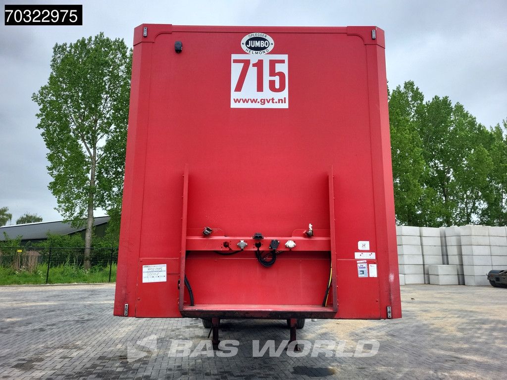 Jumbo T0180 2 assen LZV B-Double Tailgate LBW Steering Axle