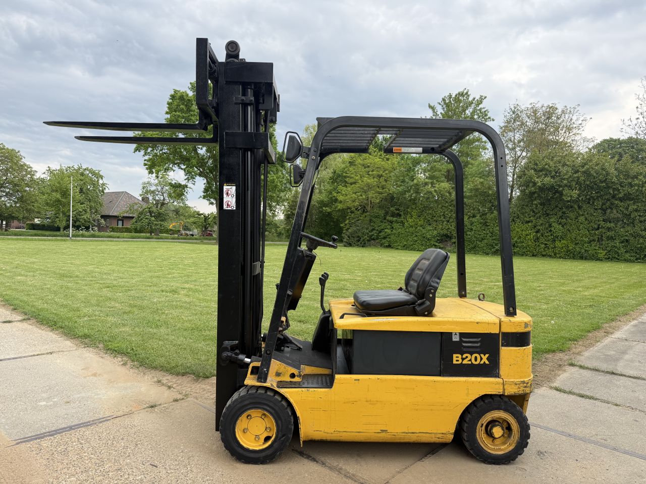 Doosan 2 tonner elektrische heftruck triplo 600cm Sideshift