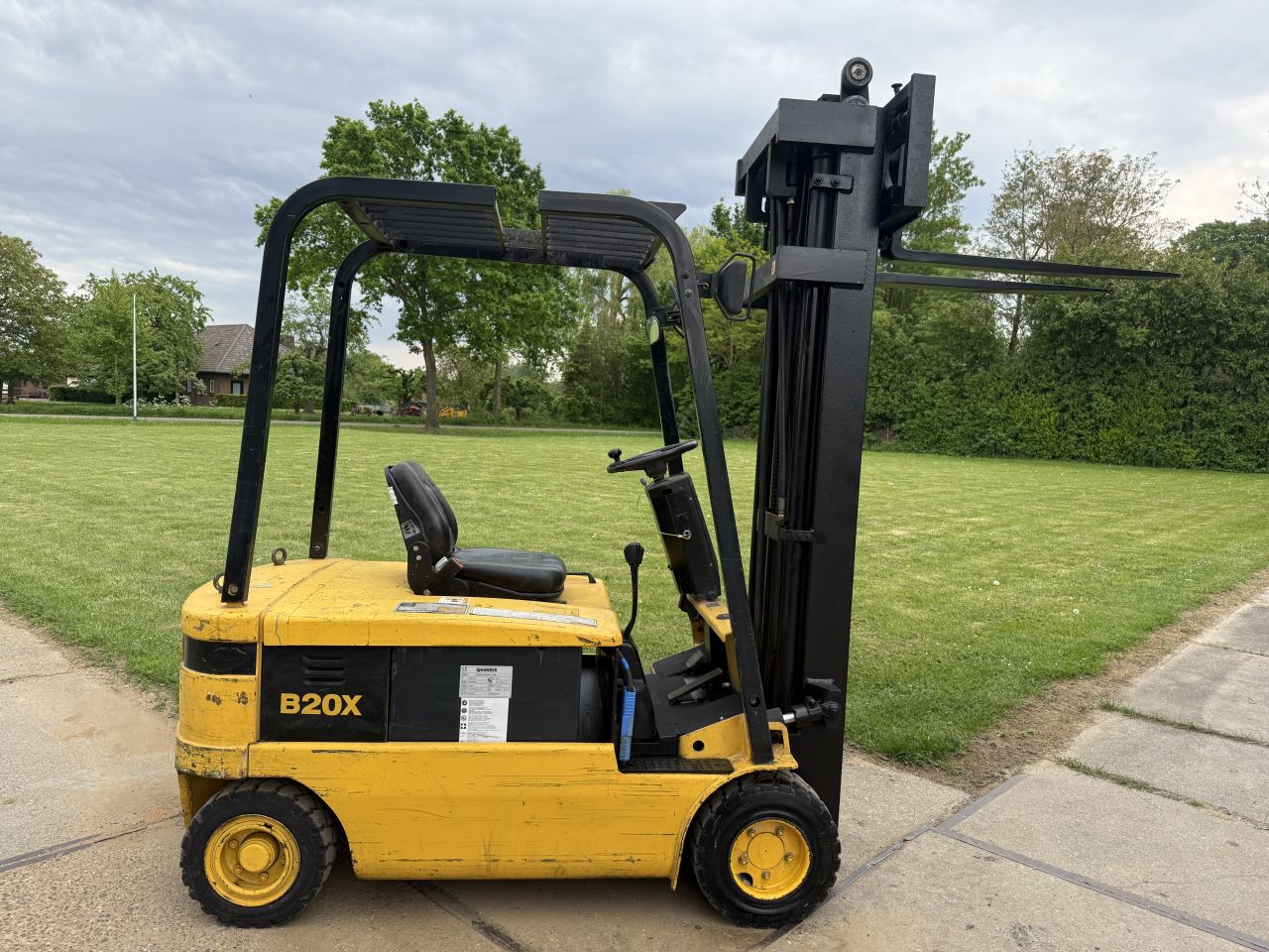 Doosan 2 tonner elektrische heftruck triplo 600cm Sideshift