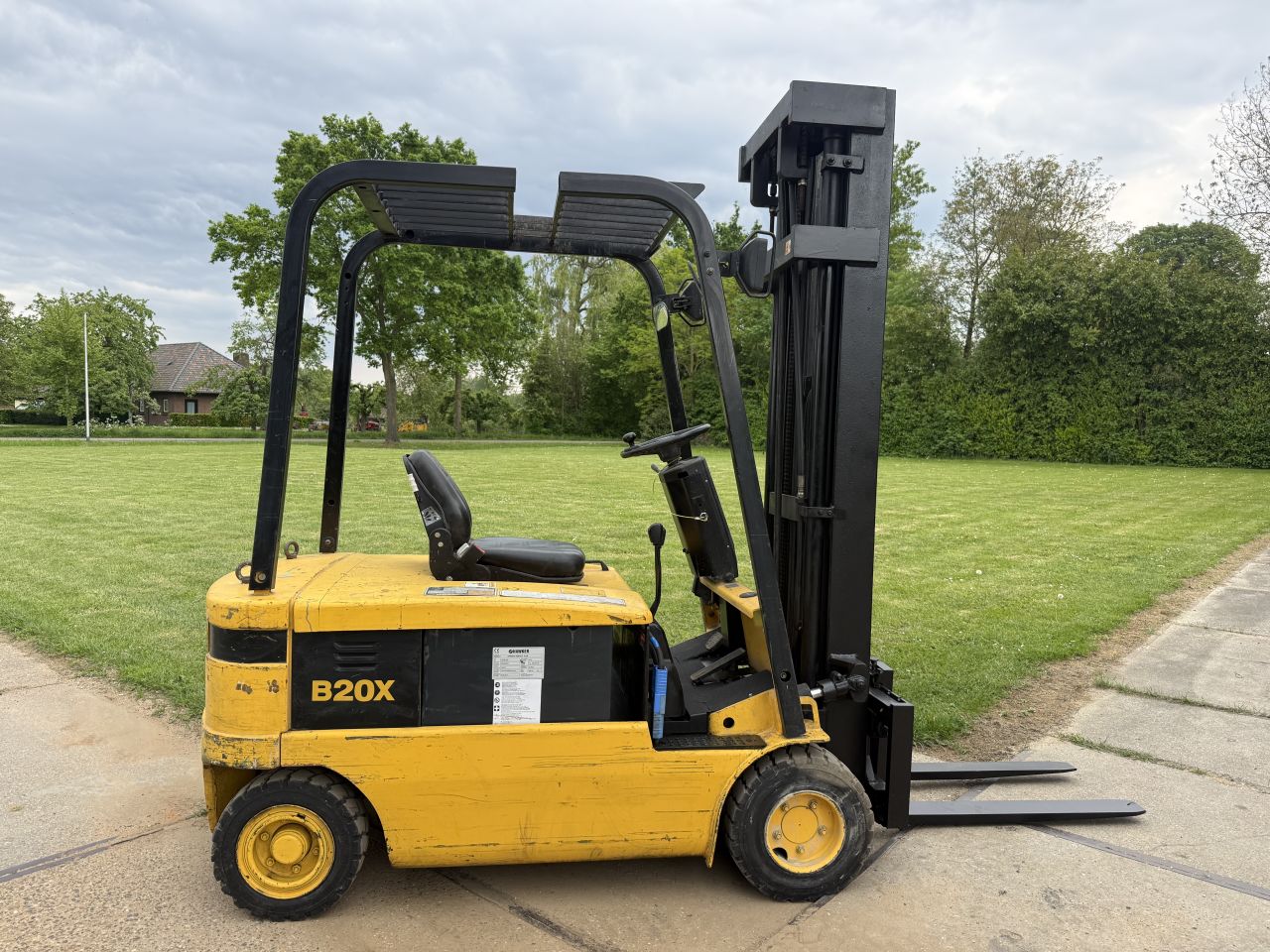 Doosan 2 tonner elektrische heftruck triplo 600cm Sideshift
