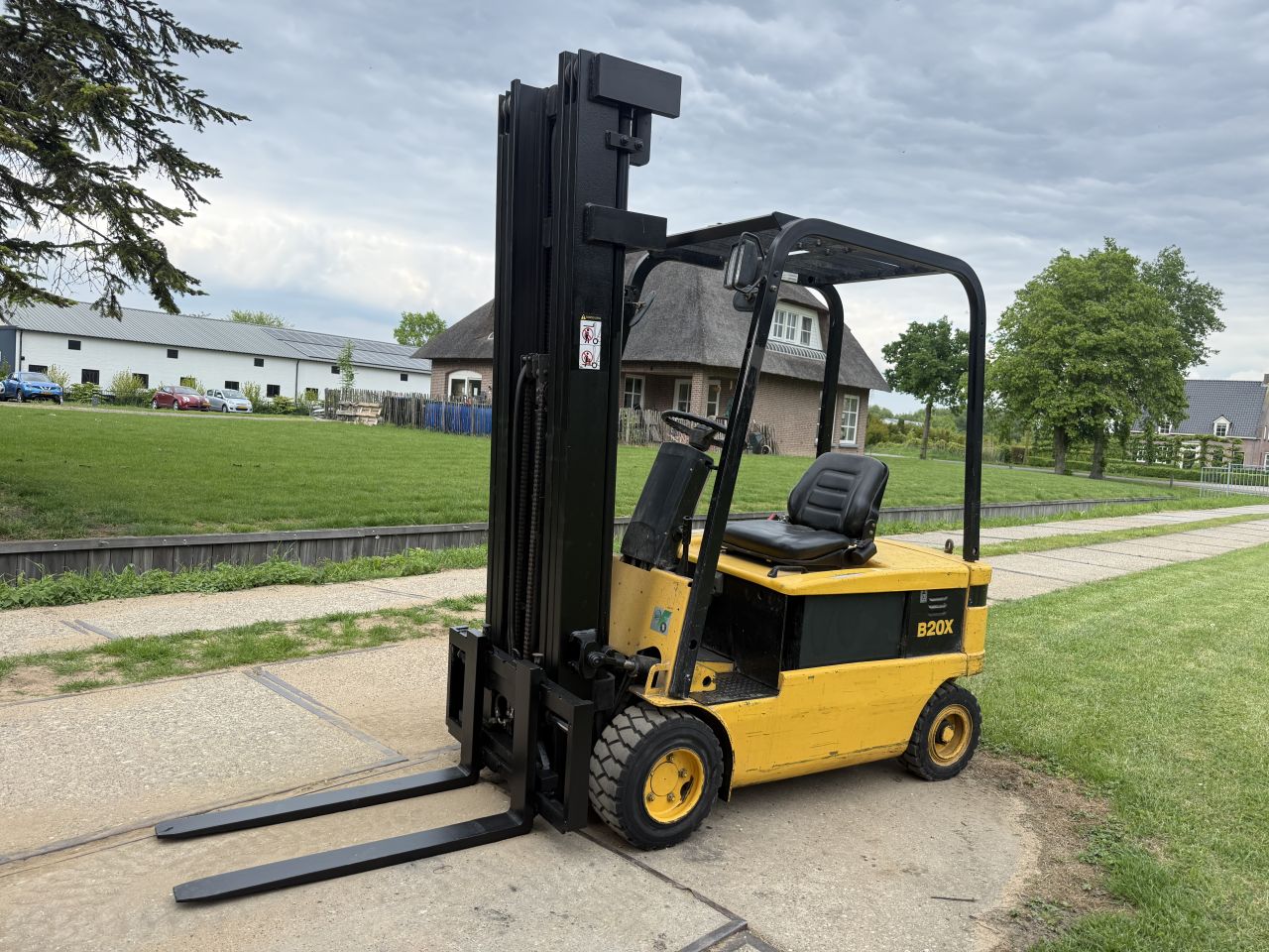 Doosan 2 tonner elektrische heftruck triplo 600cm Sideshift