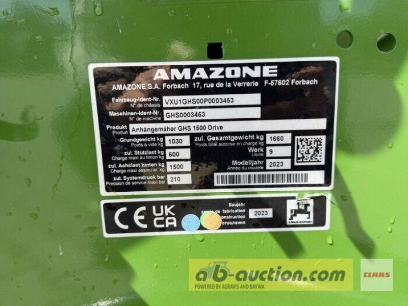 Amazone GRASSHOPPER SMARTCUT GHS D1500