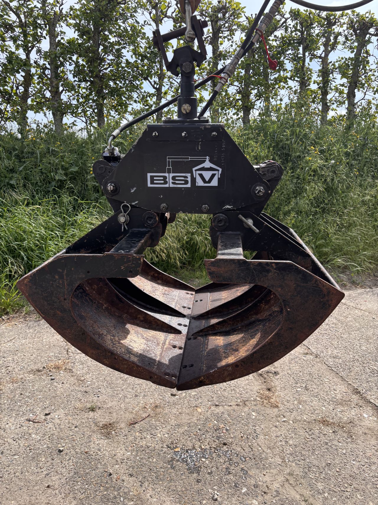 Sorteergrijper 82 cm breed - max opening 165 cm - in nette staat