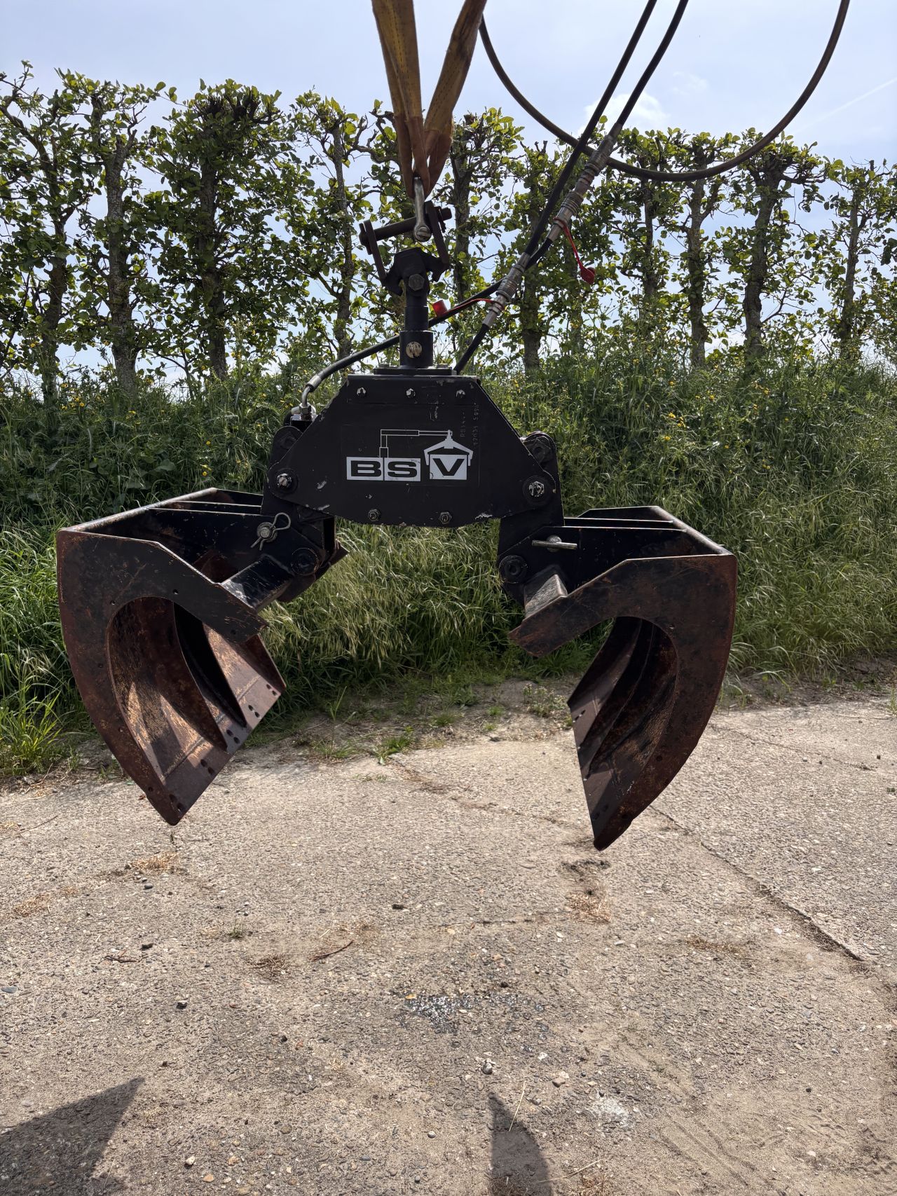 Sorteergrijper 82 cm breed - max opening 165 cm - in nette staat