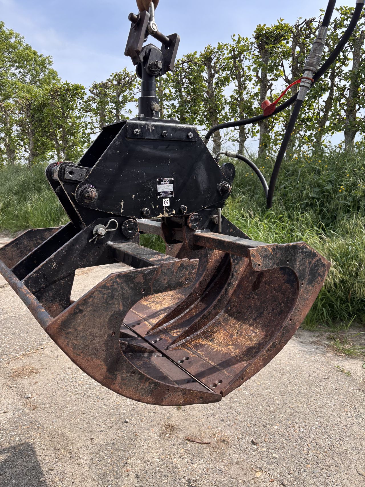 Sorteergrijper 82 cm breed - max opening 165 cm - in nette staat