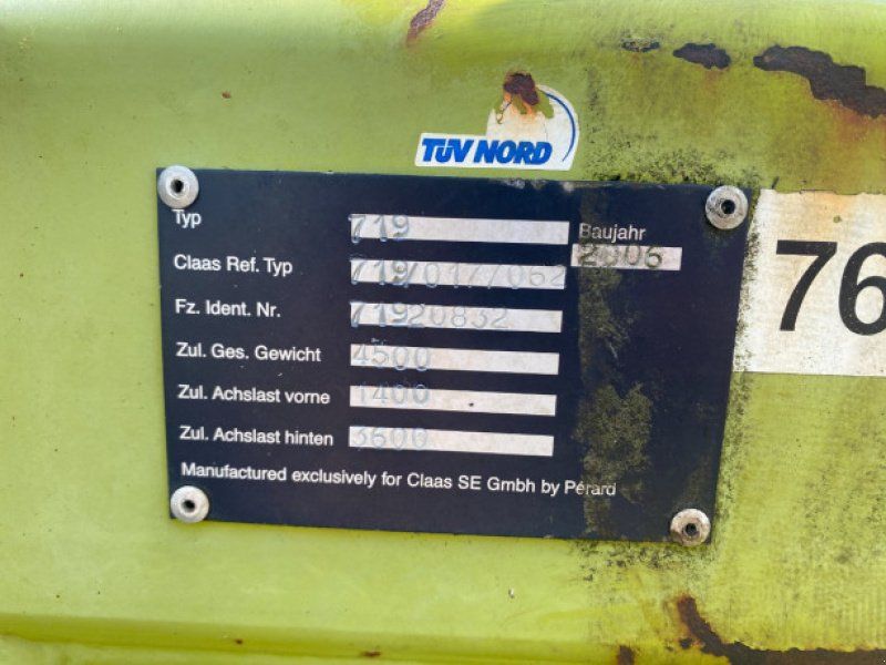 Claas Skærebordsvogn