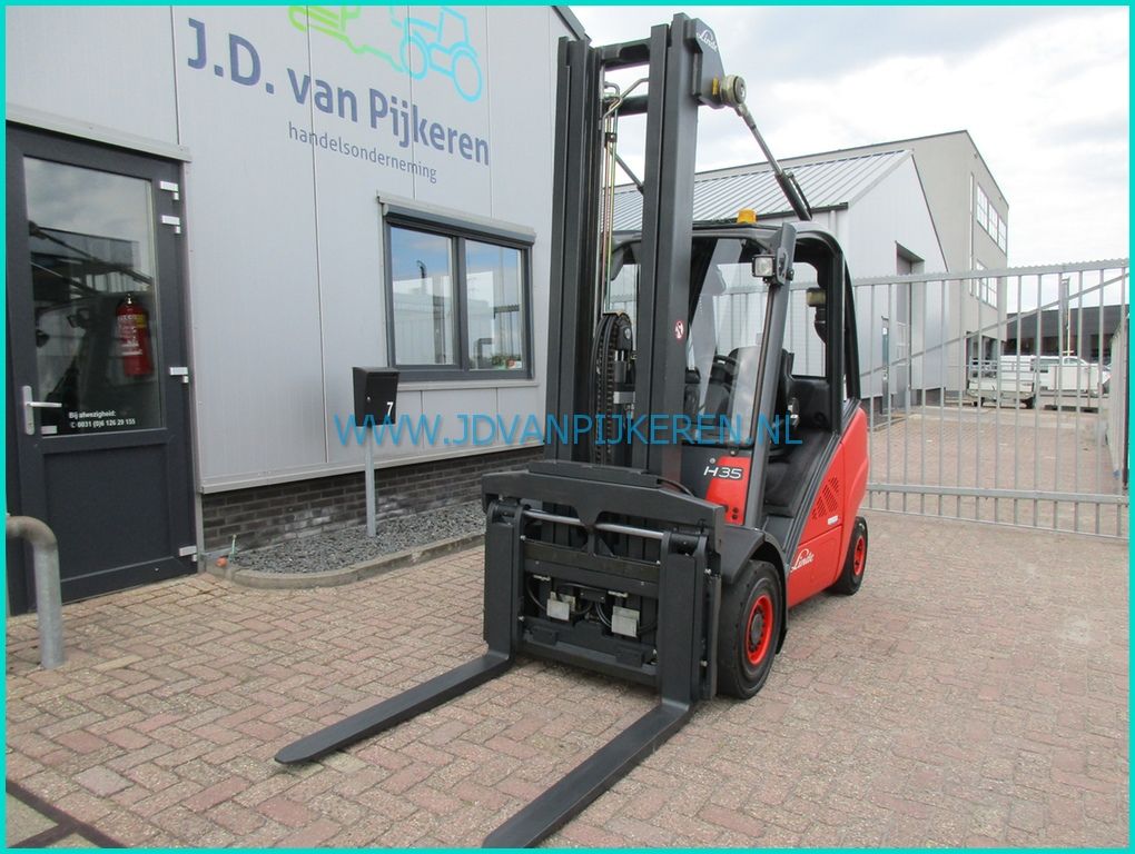 Linde H35D-01 diesel+triplex6.4m+sideshift+vorkversteller+cabine