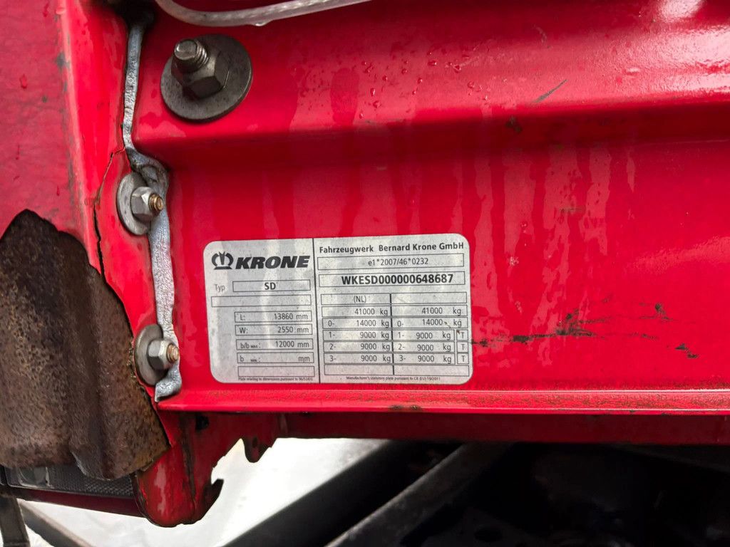 Krone N/A SD Coilmulde Schuifzeilen/Schuifdak 2X Liftas APK/TUV 12-2026