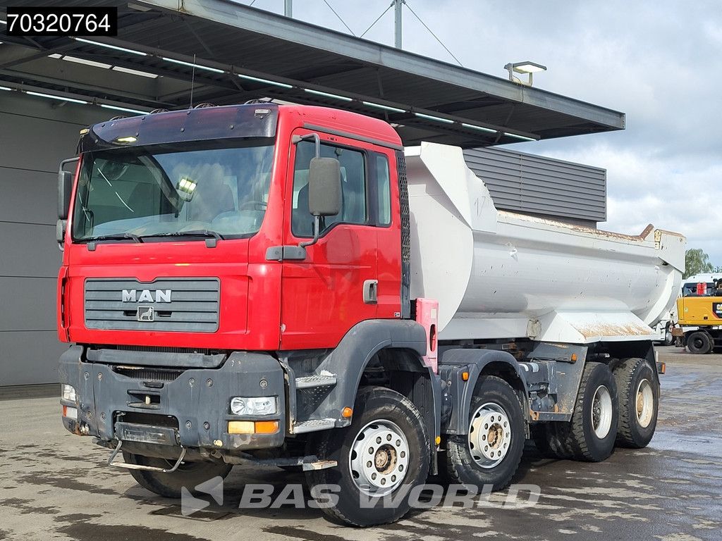 MAN TGA 35.D28 8X4 15m3 tipper Steel suspension Big-Axle Manual Euro 2