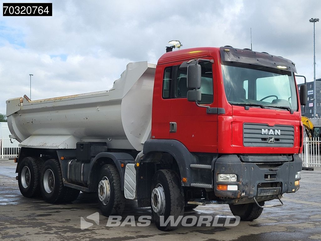 MAN TGA 35.D28 8X4 15m3 tipper Steel suspension Big-Axle Manual Euro 2