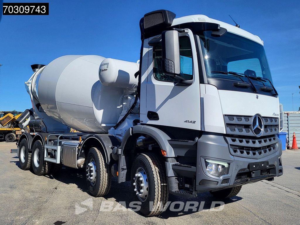 Mercedes Arocs 4142 8X4 NEW! 12m3 Stetter Mixer Steelsuspension Automatic Big-Axle Euro 6