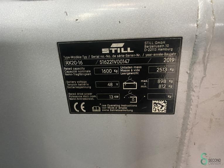 Forklifts Electric Still RX20-16 2019