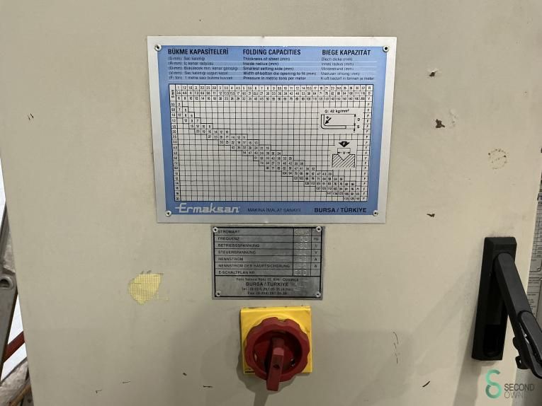 Press brakes Ermaksan AP 3100mm x 160t 1998