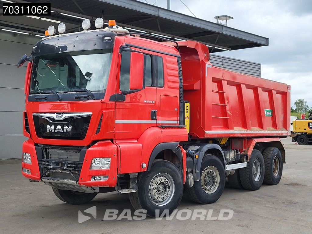 MAN TGS TGS 41.510 8X4 17m3 tipper Full Steel Hub reduction Automatic Euro 6