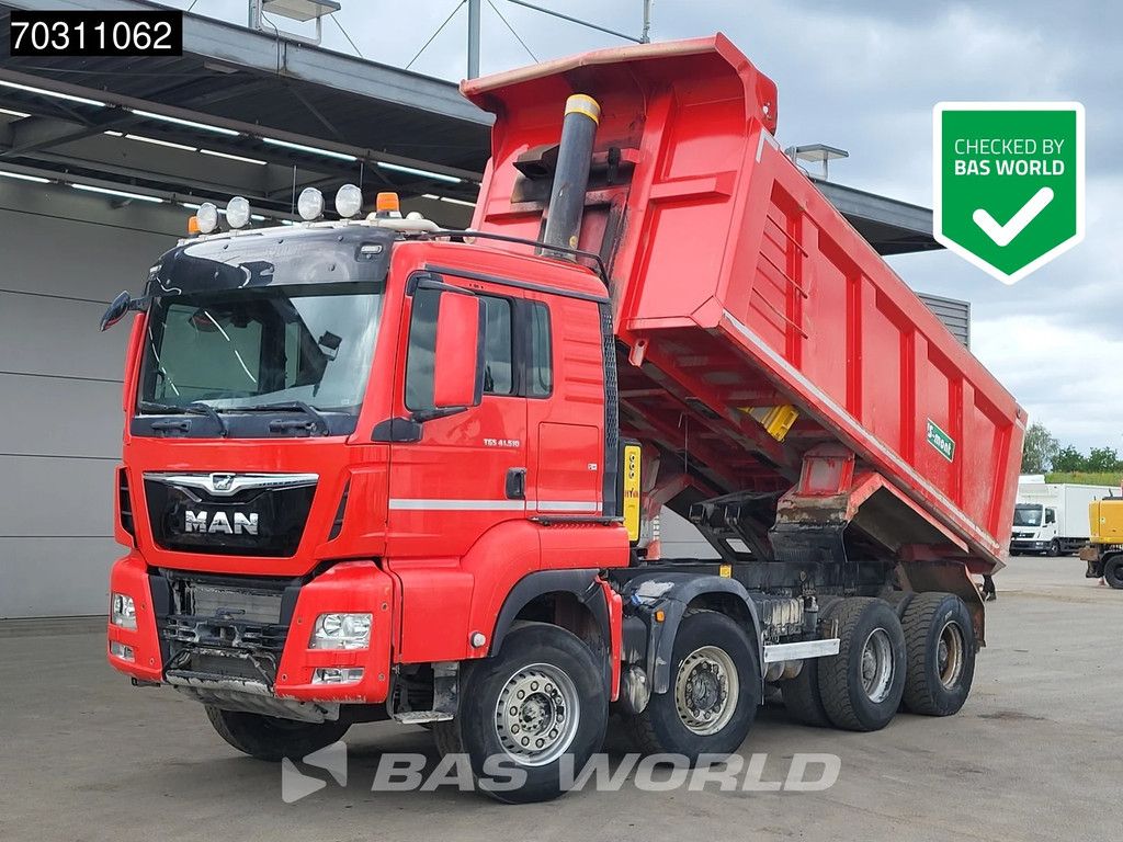 MAN TGS TGS 41.510 8X4 17m3 tipper Full Steel Hub reduction Automatic Euro 6