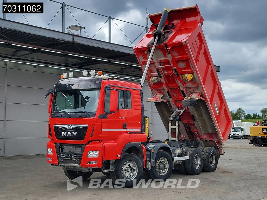 MAN TGS TGS 41.510 8X4 17m3 tipper Full Steel Hub reduction Automatic Euro 6