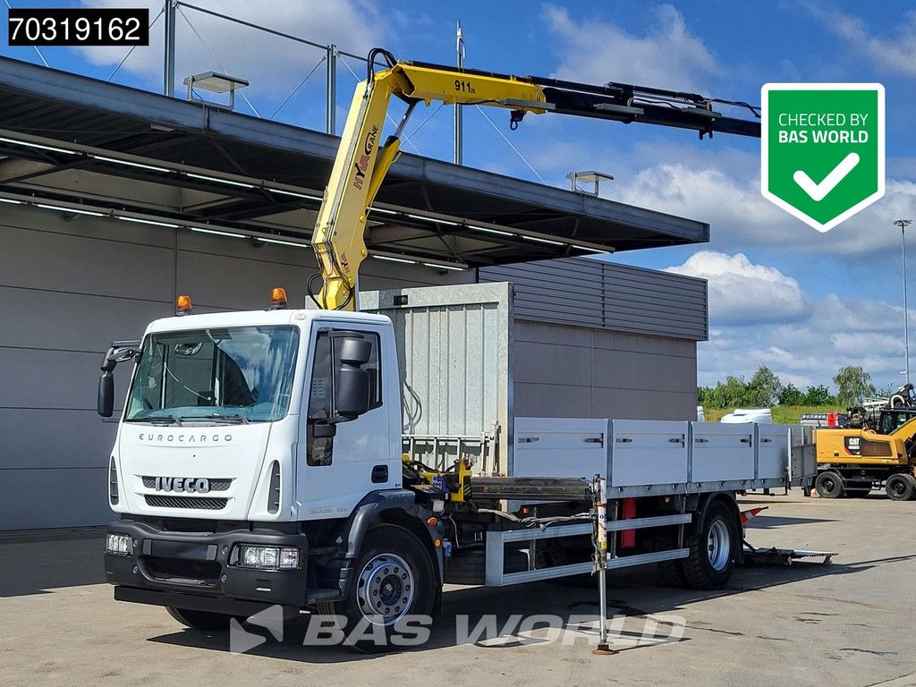 Iveco Eurocargo 180E250 4X2 HYVA V911 3S Kran Crane Remote control Manual Euro 5