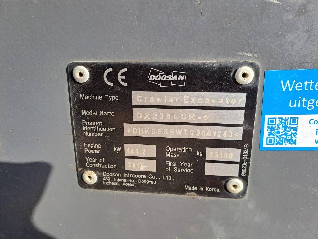 Doosan DX235LCR-5