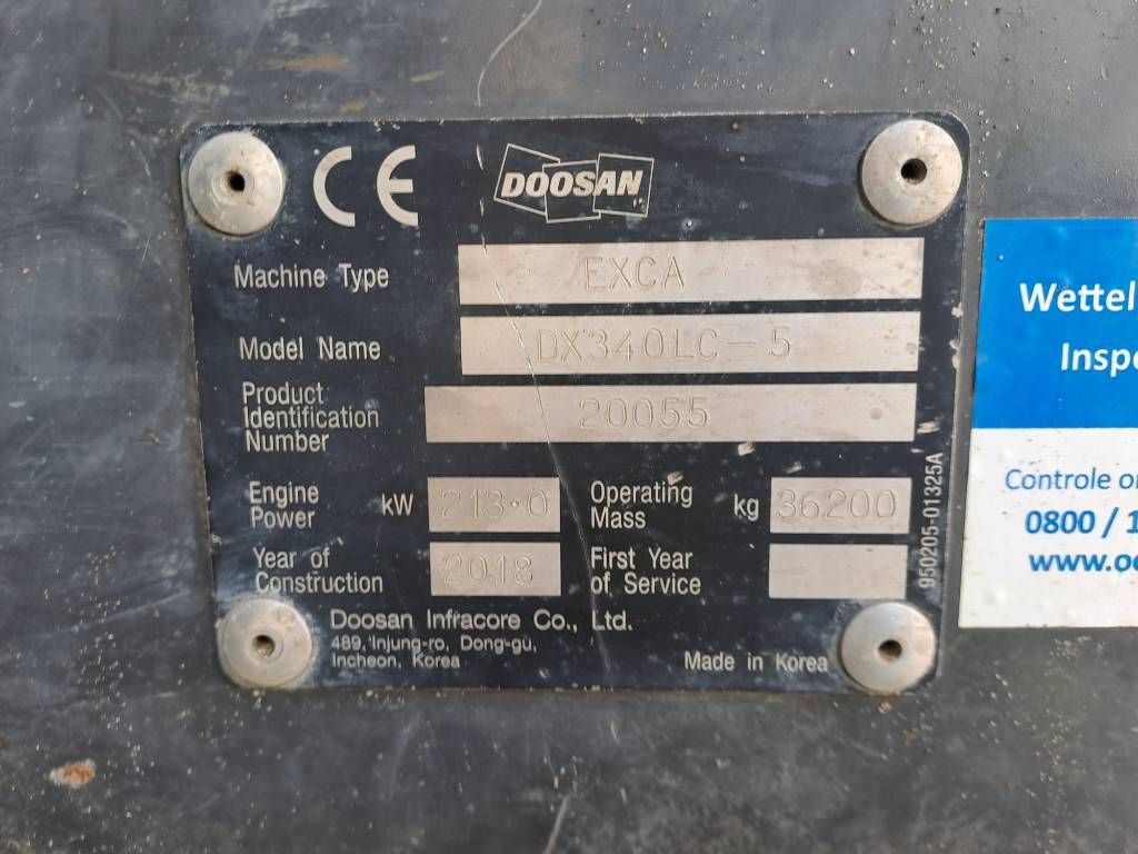 Doosan DX340LC-5 (Full Topcon GPS)