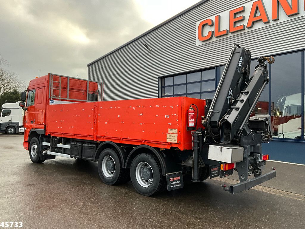 DAF FAT 105 XF 460 6x4 Manual Full Steel Hiab 16 Tonmeter laadkraan