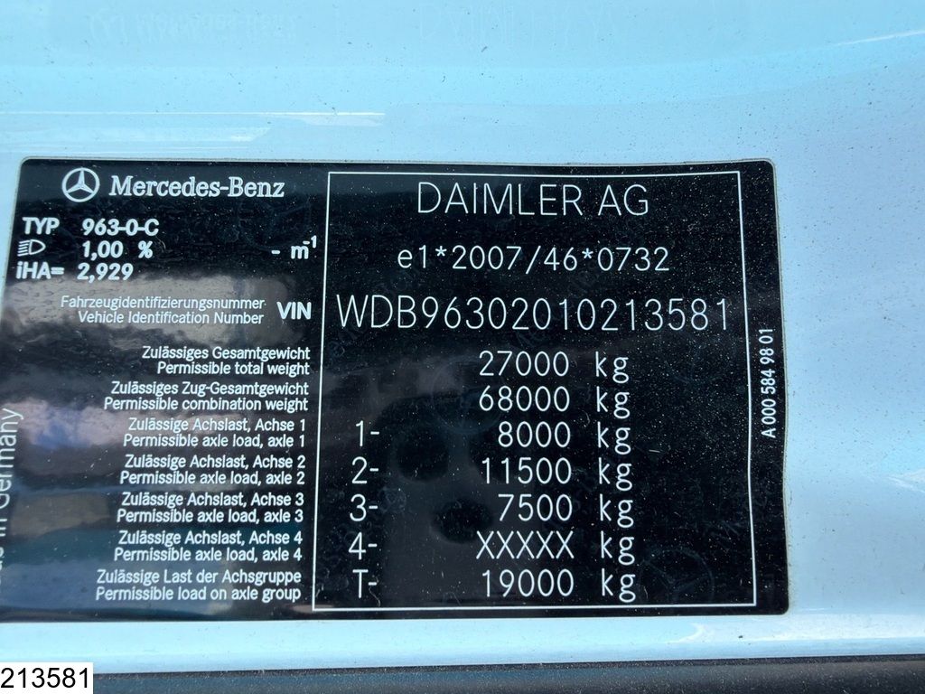 Mercedes Antos 2651 Euro 6, retarder, PTO, air suspension