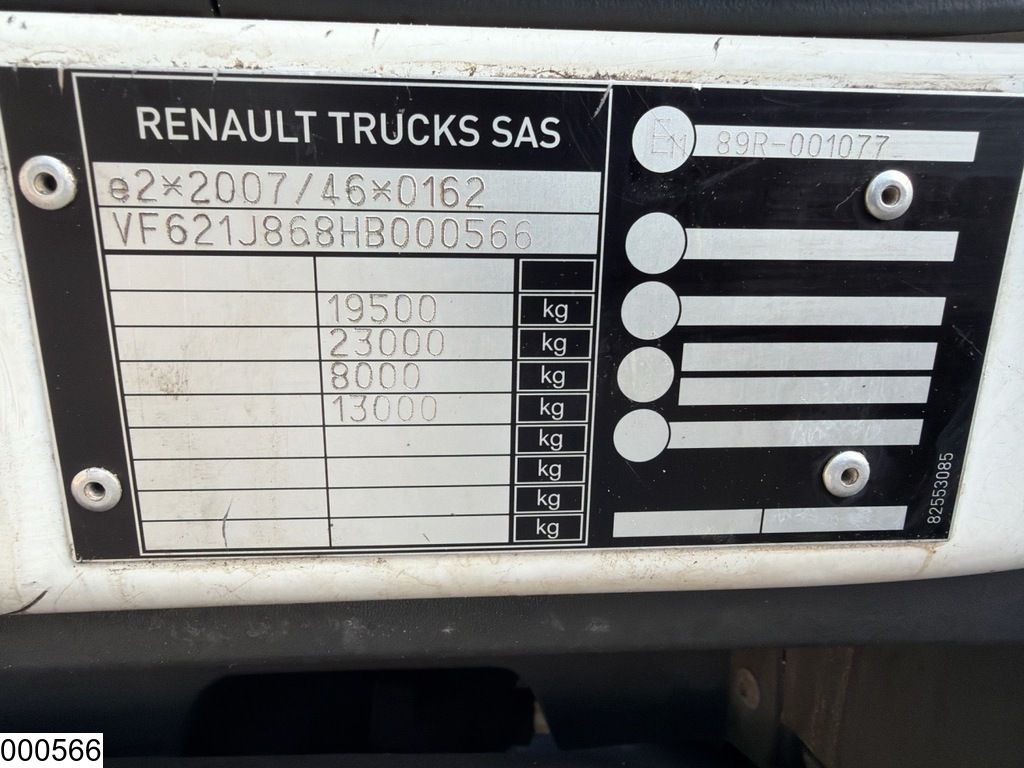 Renault C 280 Euro 6, Palfinger, PTO, Steel suspension