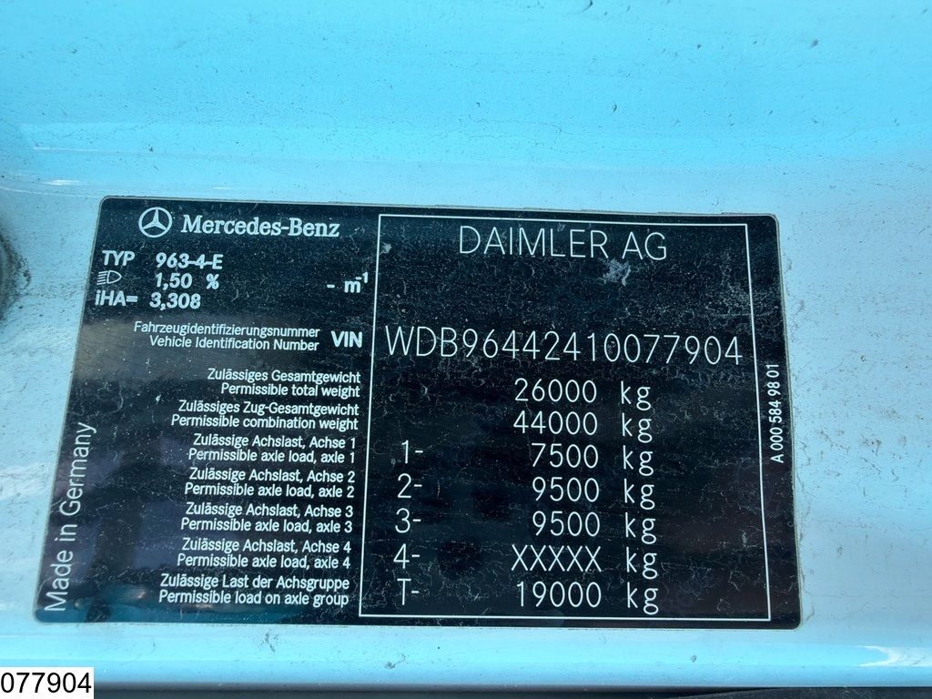 Mercedes Arocs 2642 6x4, Euro 6, manual transmission
