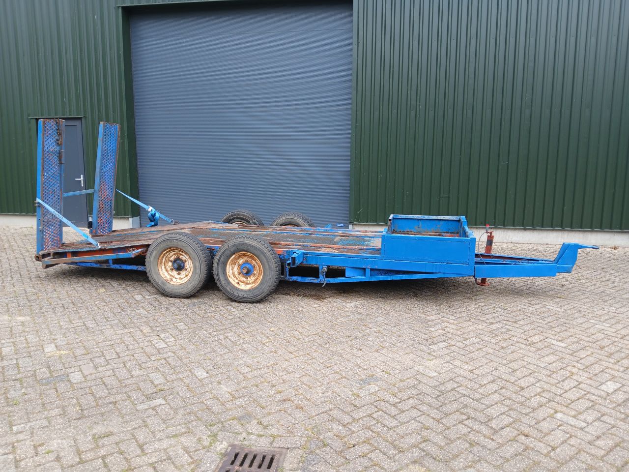 Aanhanger voor minigraver of andere machine