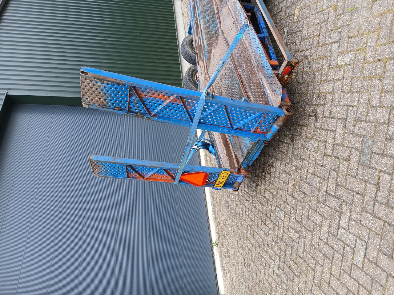 Aanhanger voor minigraver of andere machine