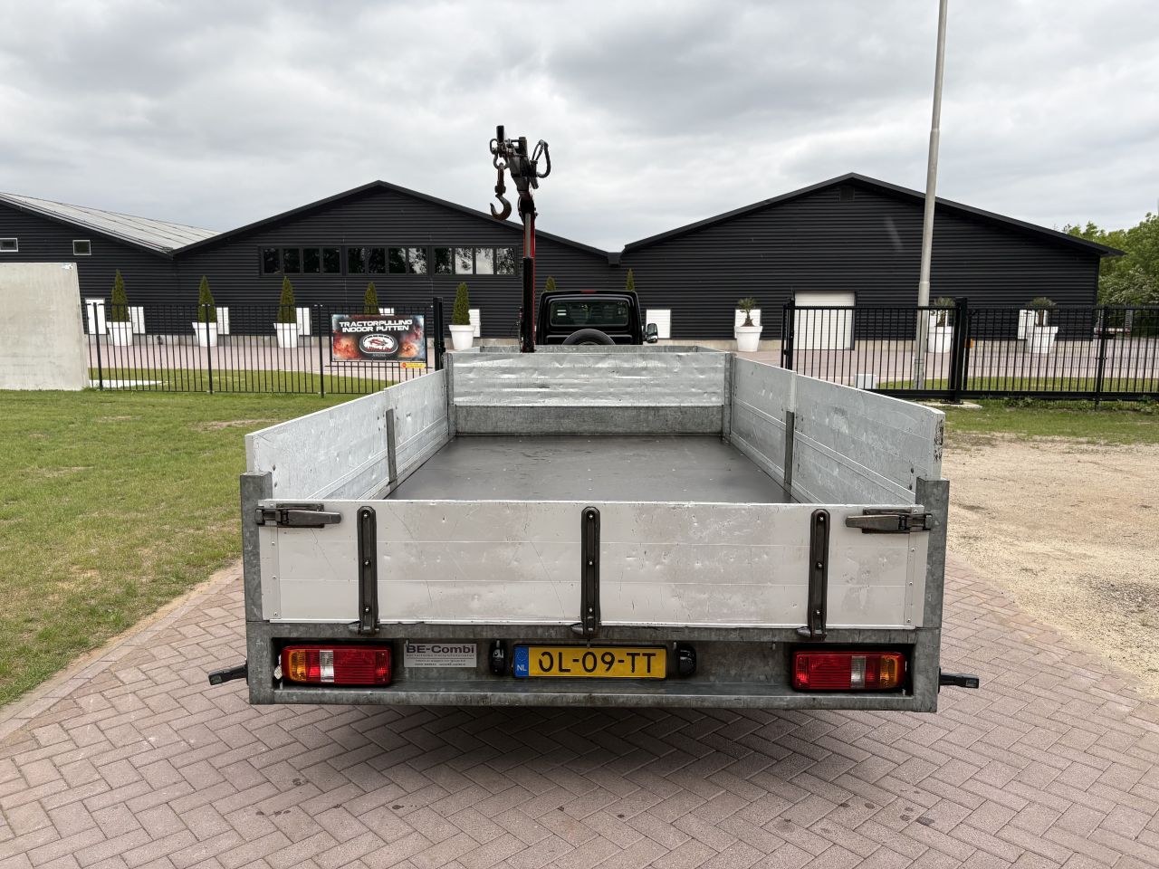 Be oplegger KUIPER 5.3 TON met aluminium luiken KRAAN