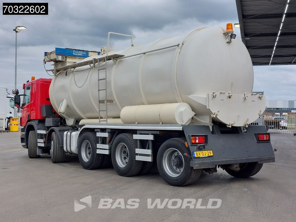 Scania P380 10X8 NL-Truck 10x8 Donaldson tipping Silo Steering axle Manual Euro 4