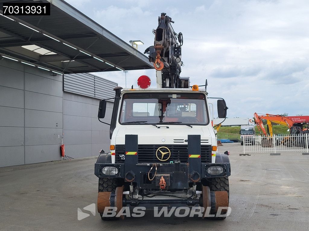 Mercedes U 1750L38 4X4 Unimog 4x4 Road-rail truck HIAB 260 AW Crane Manual