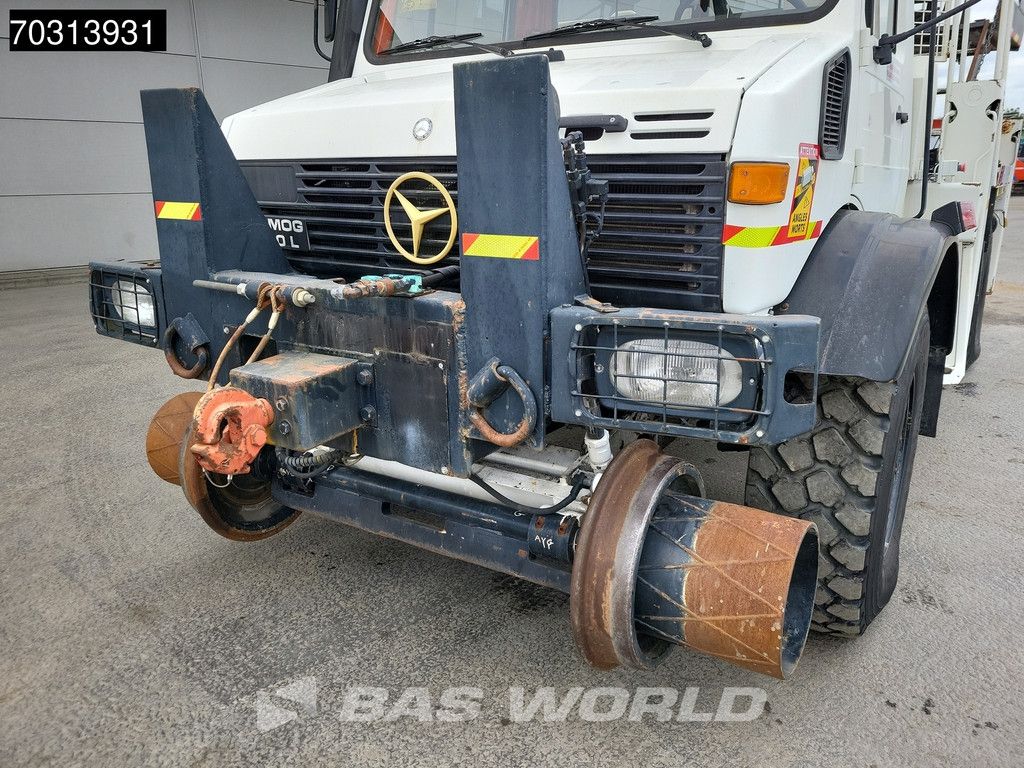 Mercedes U 1750L38 4X4 Unimog 4x4 Road-rail truck HIAB 260 AW Crane Manual