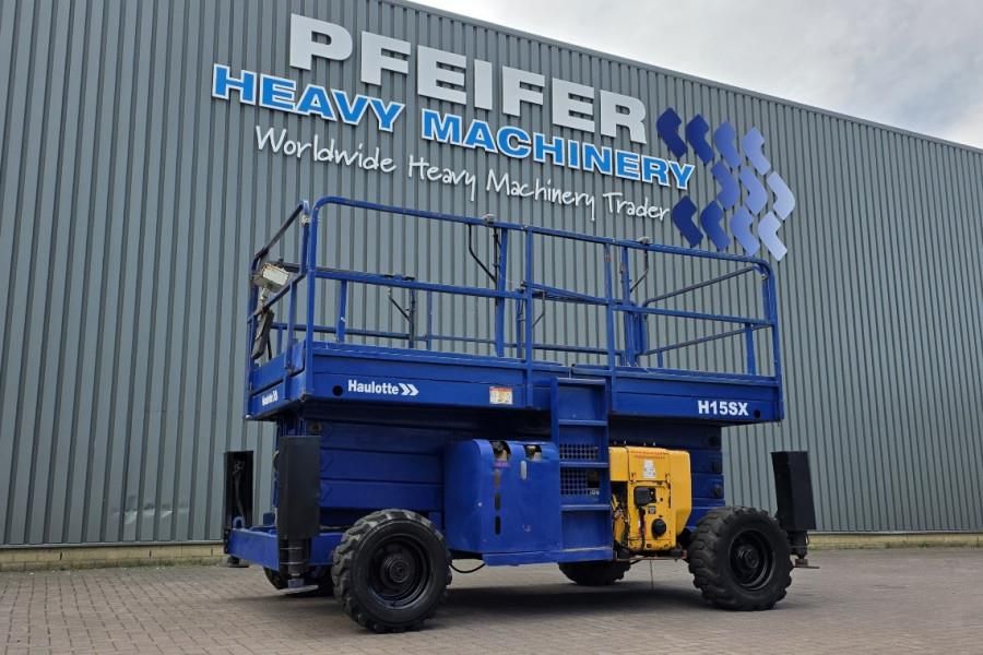 Haulotte H15SDX Diesel, 4x4 Drive, 15 Working Height, 700kg